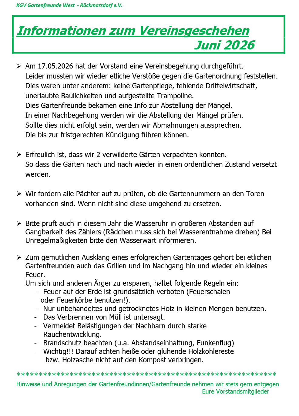 Infoblatt Juni 2026