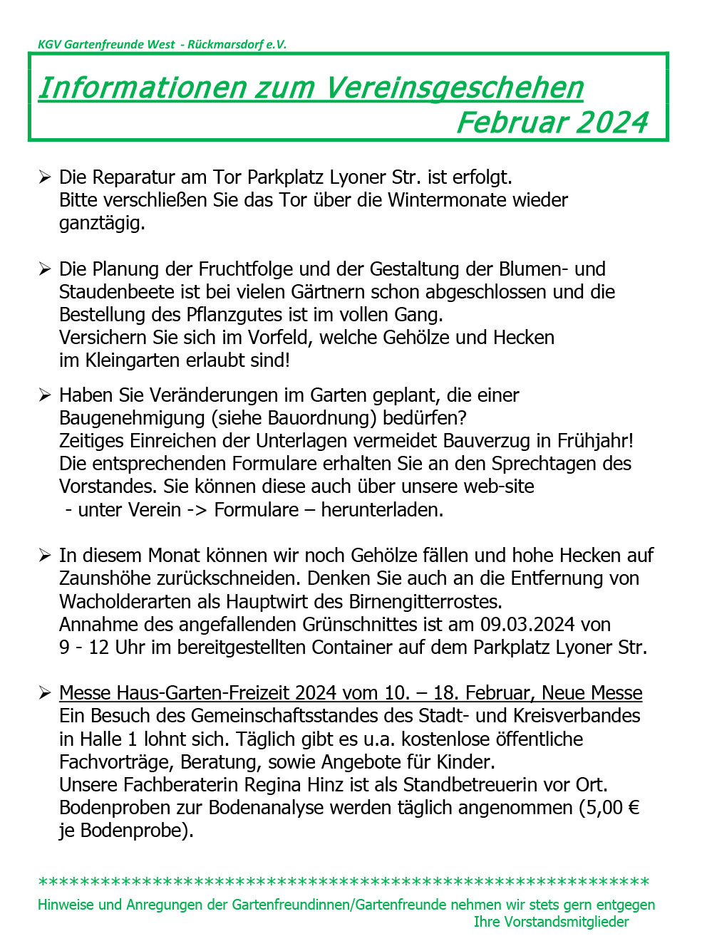 Infoblatt Februar 2024